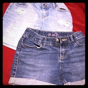 Children’s place bundle, 2 pair girls shorts